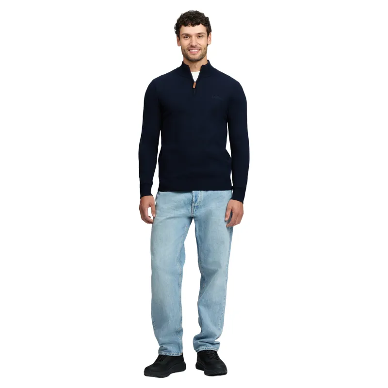 LeMieux Men's Quarter Zip Knit Sweatshirt - Navy-3