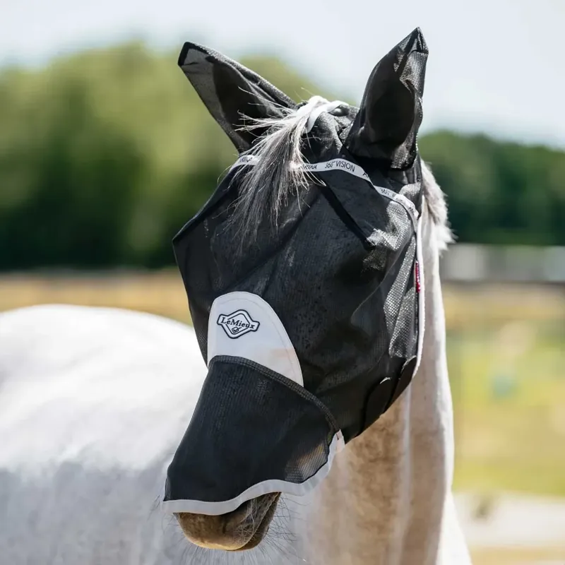 LeMieux 360 Vision Full Fly Mask - Gray