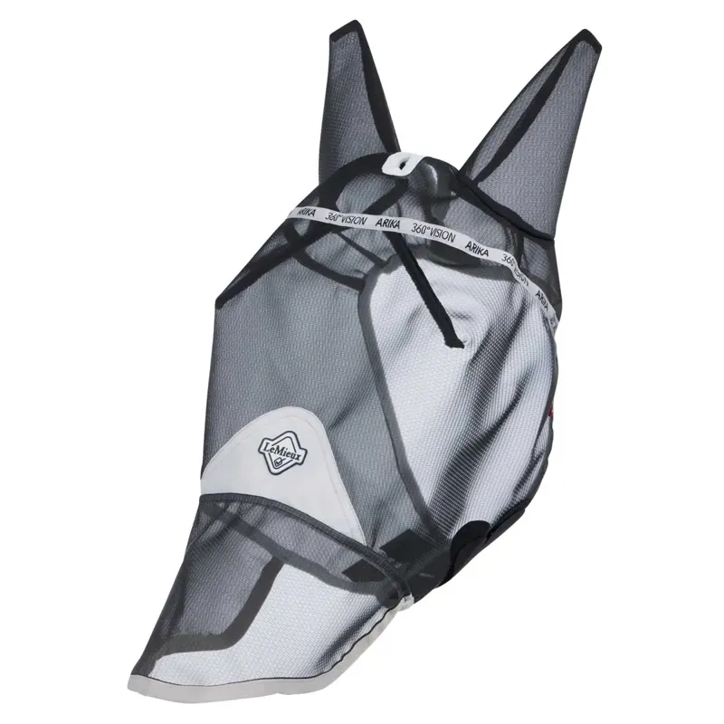 LeMieux 360 Vision Full Fly Mask - Gray-1