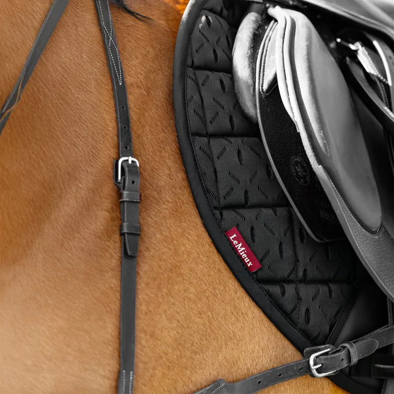 LeMieux 3D Mesh Self-Cool Eurojump Saddle Pad - Black-4
