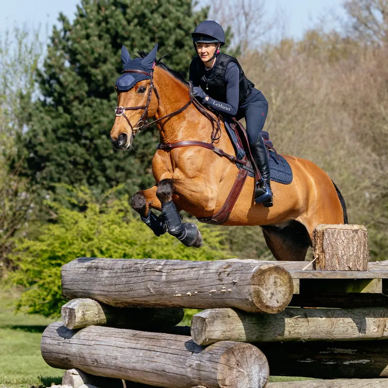 LeMieux 3D Mesh Self-Cool Eurojump Saddle Pad - Navy-5