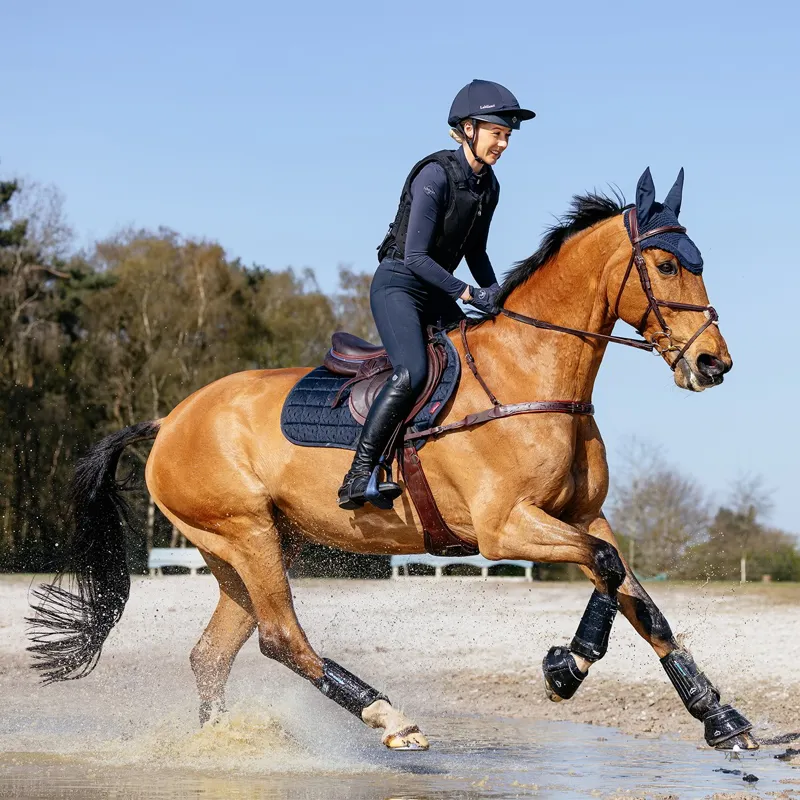 LeMieux 3D Mesh Self-Cool Eurojump Saddle Pad - Navy-3