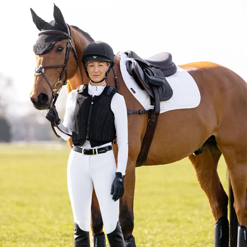 LeMieux 3D Mesh Self-Cool Eurojump Saddle Pad - White-4