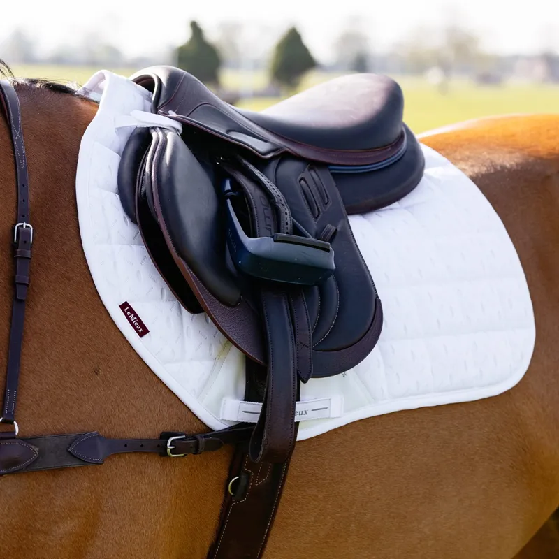 LeMieux 3D Mesh Self-Cool Eurojump Saddle Pad - White-1