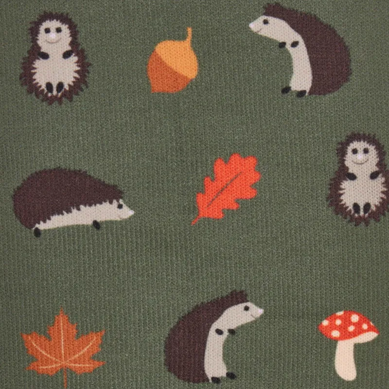 LeMieux Footsie Adults Tall Riding Socks - Rosemary/Hedgehogs-1