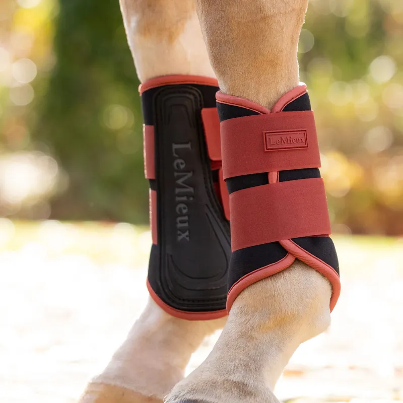 LeMieux Air-Tek Grafter Brushing Boots - Russet-1