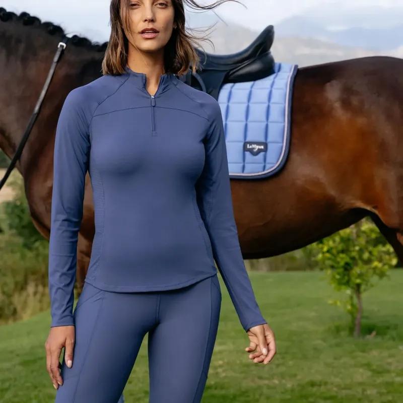 LeMieux Airflow Women's Long Sleeve Base Layer - Shadow-7