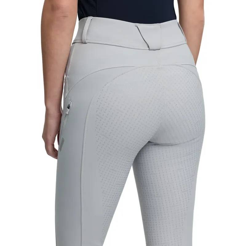 LeMieux Amy Full Grip Womens Bregging Riding Tights - Light Grey-3