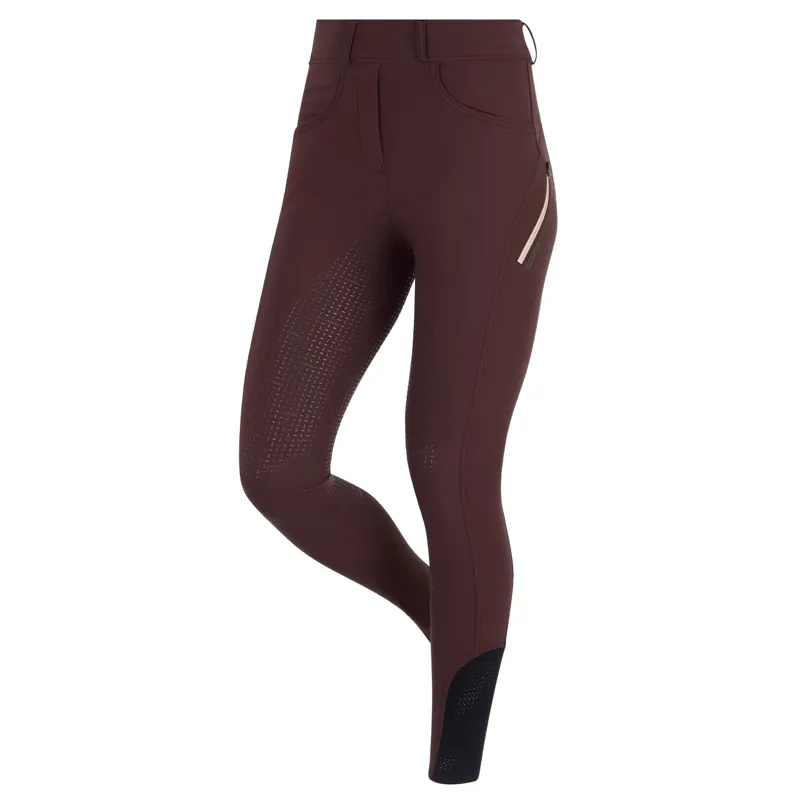 LeMieux Amy Full Grip Ladies Riding Tights - Damson