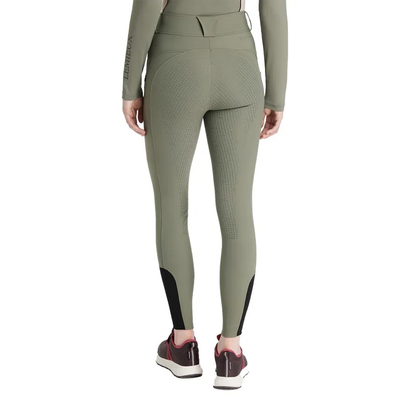 LeMieux Amy Full Grip Womens Bregging Riding Tights - Rosemary-2