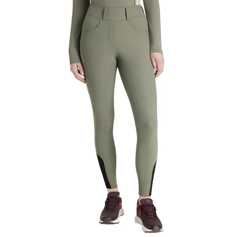 LeMieux Amy Full Grip Womens Bregging Riding Tights - Rosemary-1