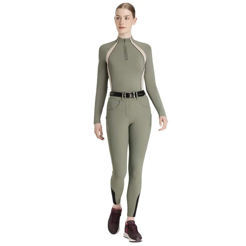 LeMieux Amy Full Grip Womens Bregging Riding Tights - Rosemary-4