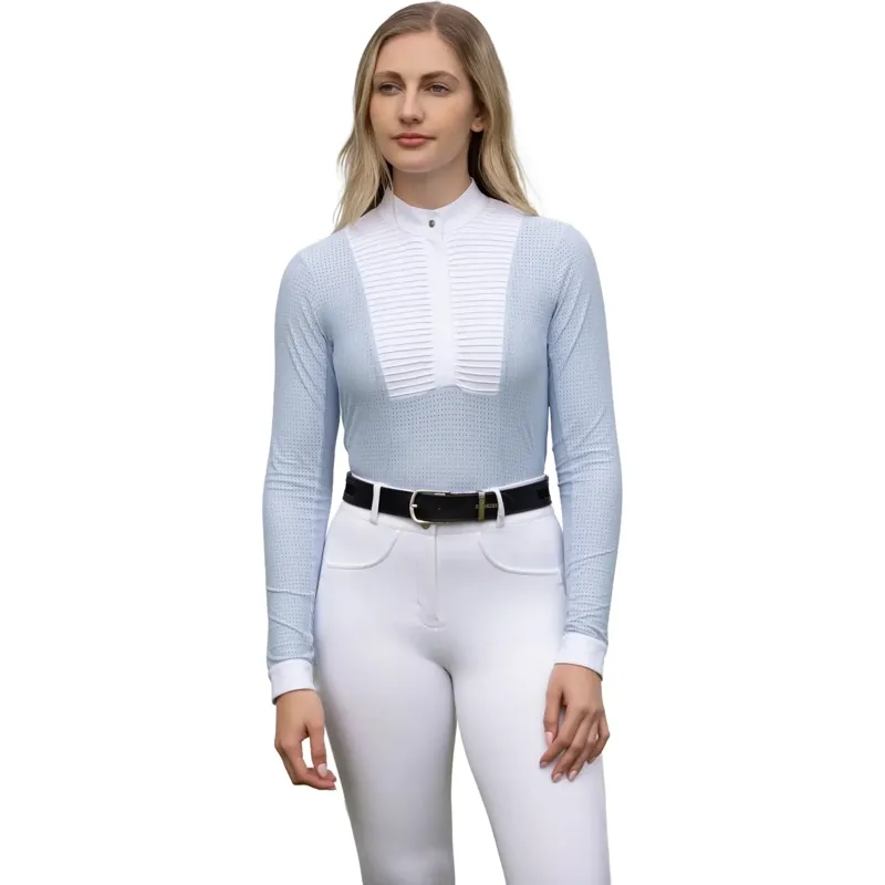 LeMieux Arielle Women's Long Sleeve Show Shirt - Mist-2