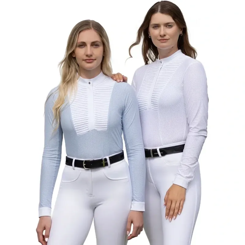 LeMieux Arielle Women's Long Sleeve Show Shirt - Mist-5
