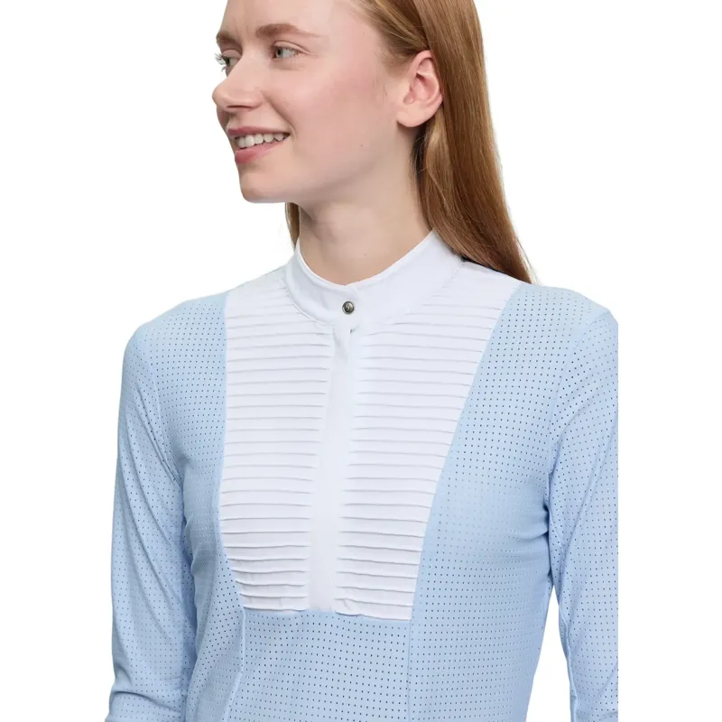 LeMieux Arielle Women's Long Sleeve Show Shirt - Mist-6