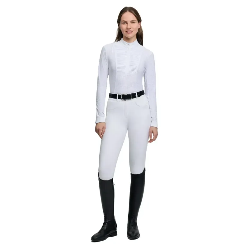 LeMieux Arielle Women's Long Sleeve Show Shirt - White-1