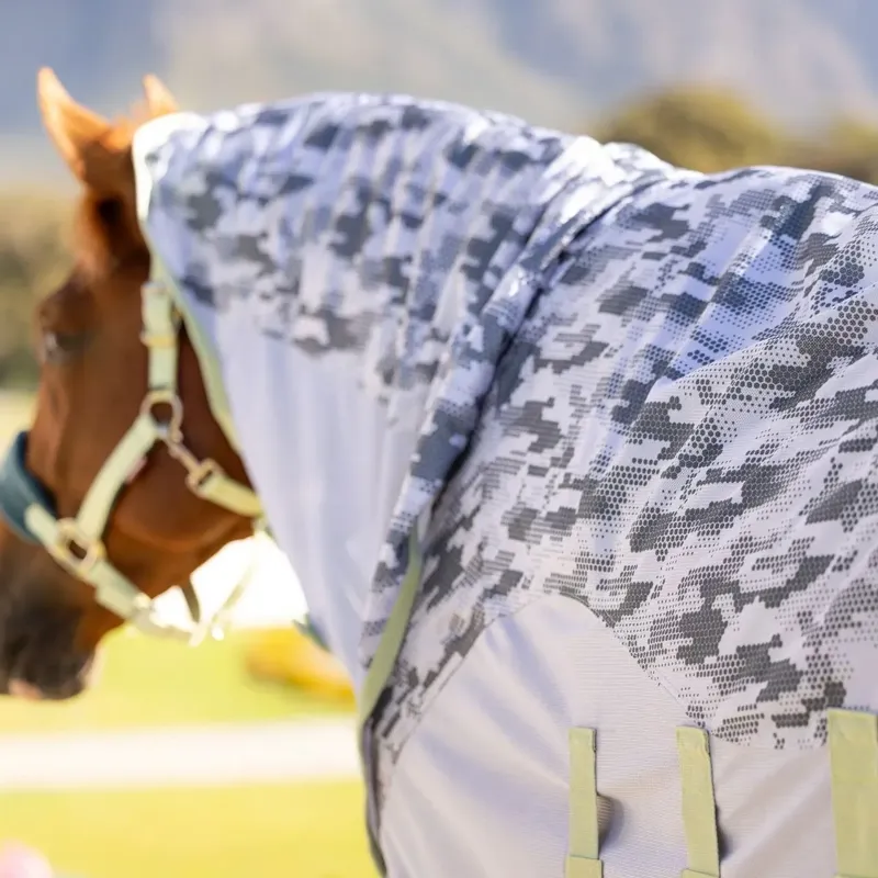 LeMieux Arika Camo-Tek Combo Neck Fly Sheet - Macaron-1