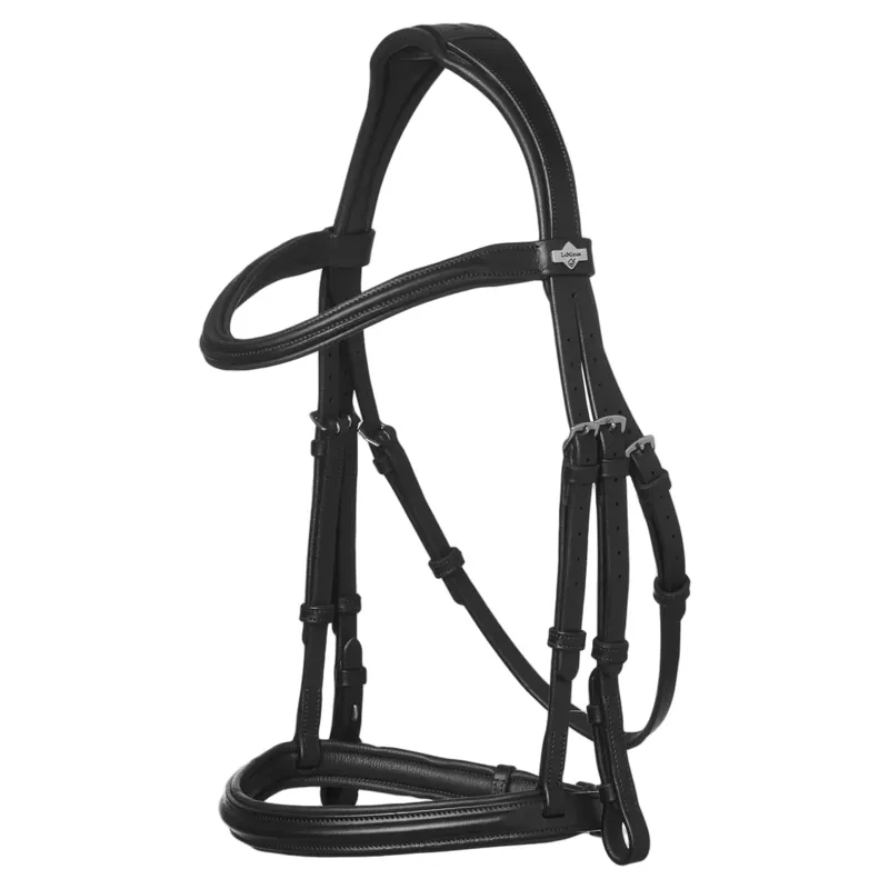 LeMieux Arika Cavesson Bridle-Black/Silver-1