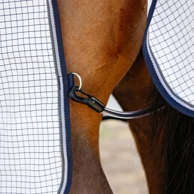 LeMieux Arika Combo Neck Fly Sheet - White-6