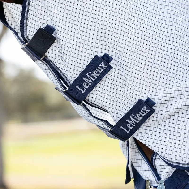 LeMieux Arika Combo Neck Fly Sheet - White-8
