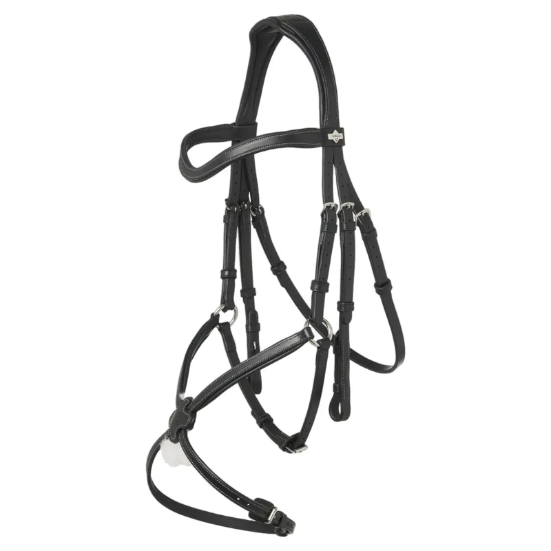 LeMieux Arika Grackle Bridle - Black/Silver-1