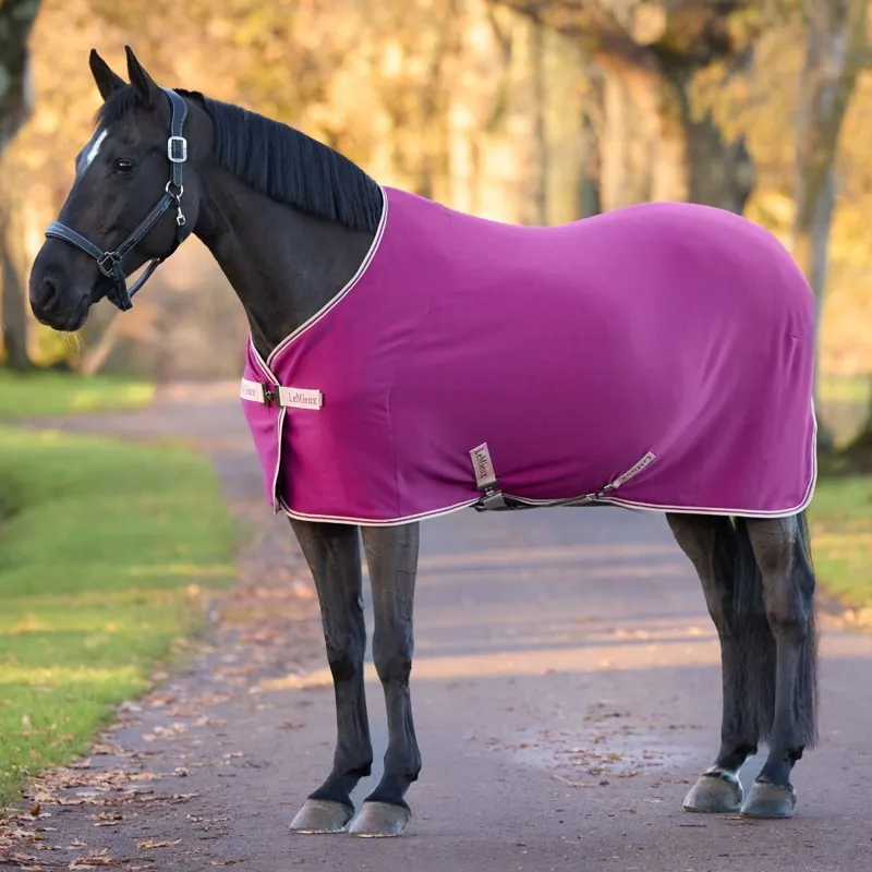 LeMieux Arika Jersey-Tek Fleece Cooler - Blackberry