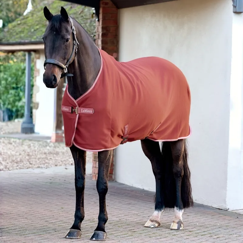 LeMieux Arika Jersey-Tek Fleece Cooler - Russet-1