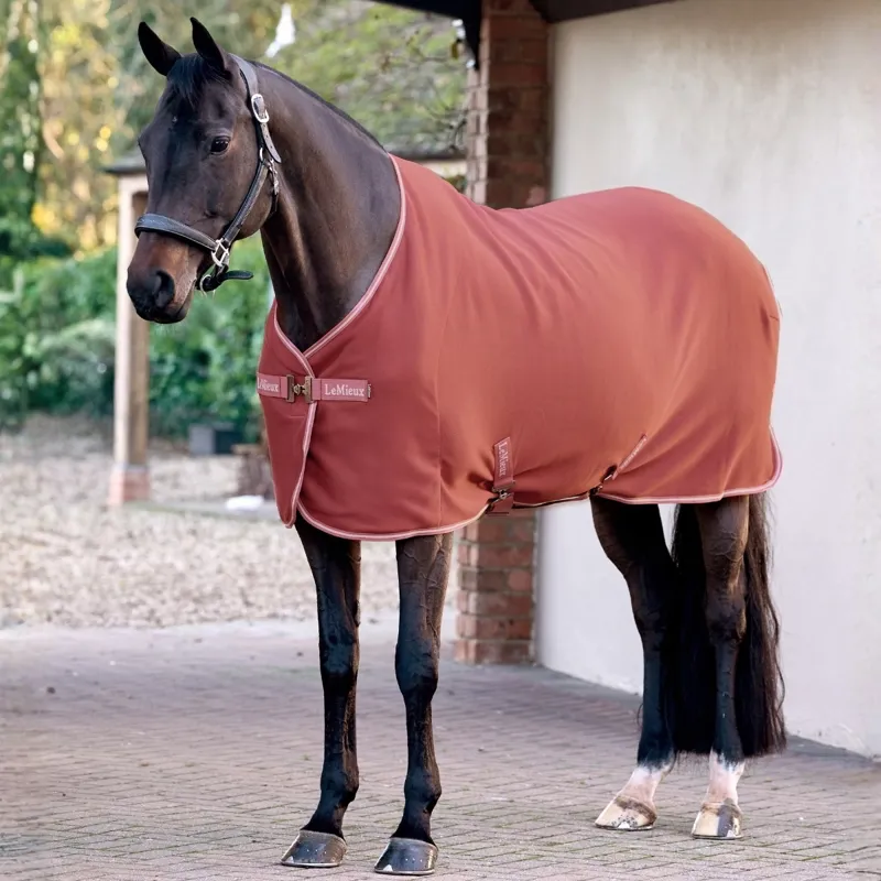 LeMieux Arika Jersey-Tek Fleece Cooler - Russet