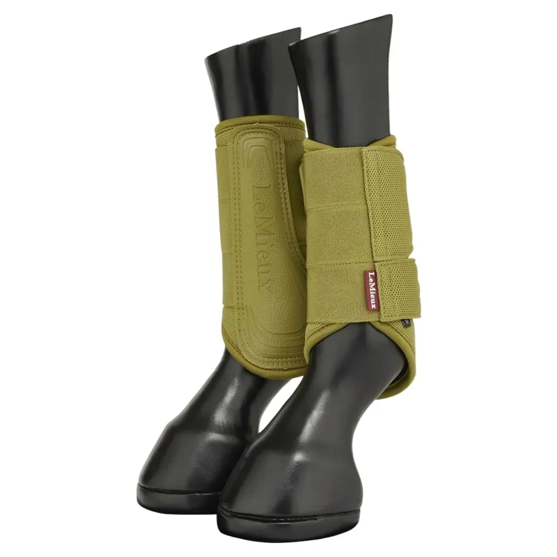 LeMieux Arika Mesh Brushing Boots - Gooseberry