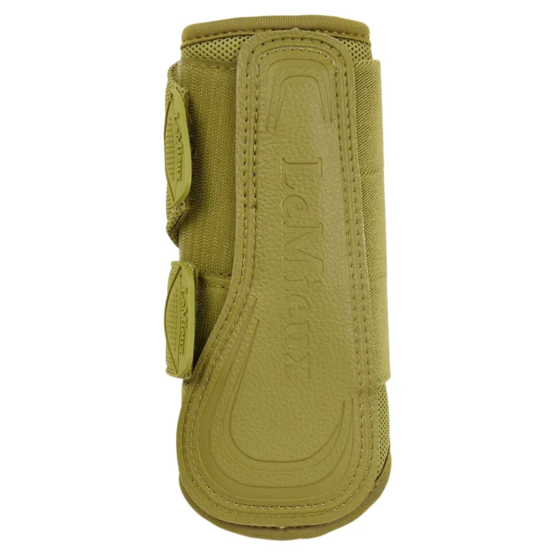 LeMieux Arika Mesh Brushing Boots - Gooseberry-3