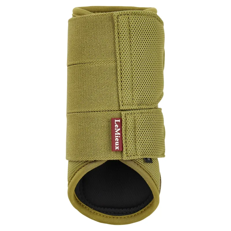LeMieux Arika Mesh Brushing Boots - Gooseberry-2