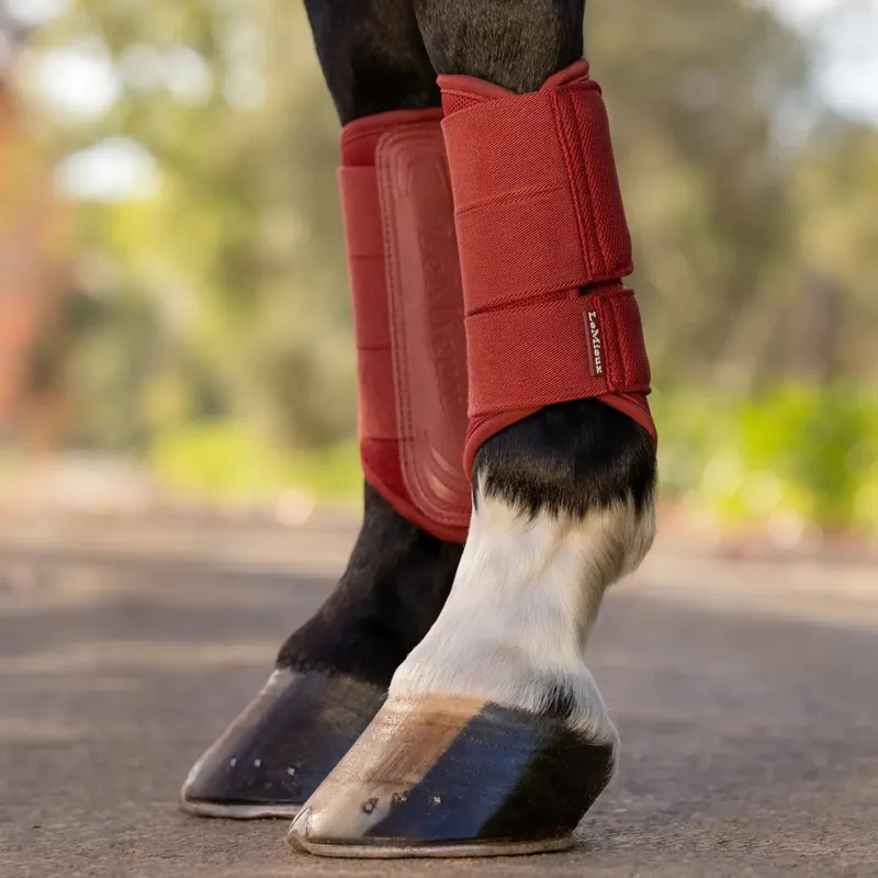 LeMieux Arika Mesh Brushing Boots - Russet-3