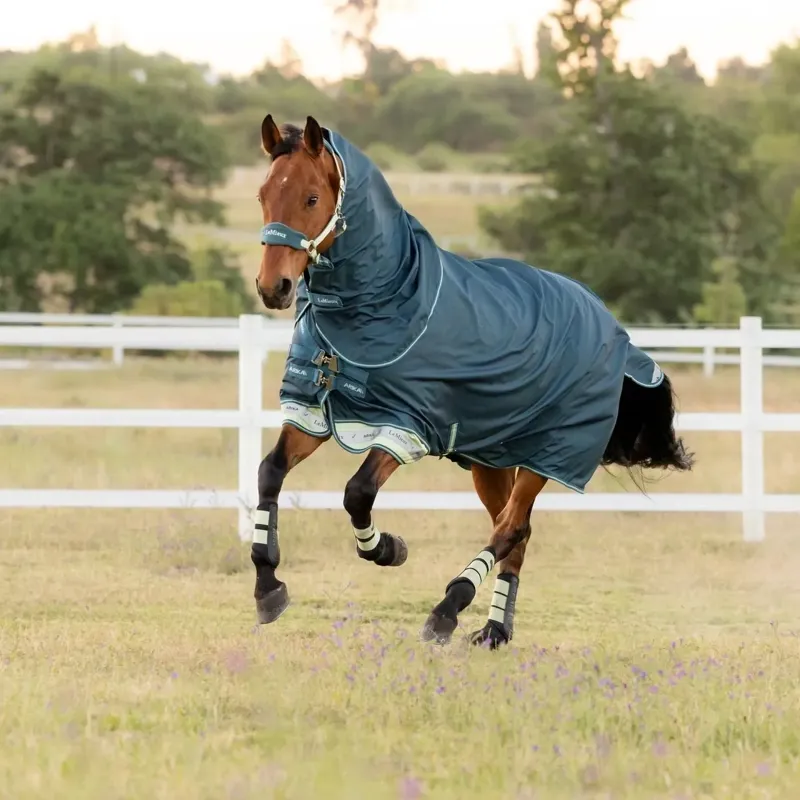 LeMieux Arika Ripstop 600D 50g Detachable Neck Turnout Blanket-Jungle-1