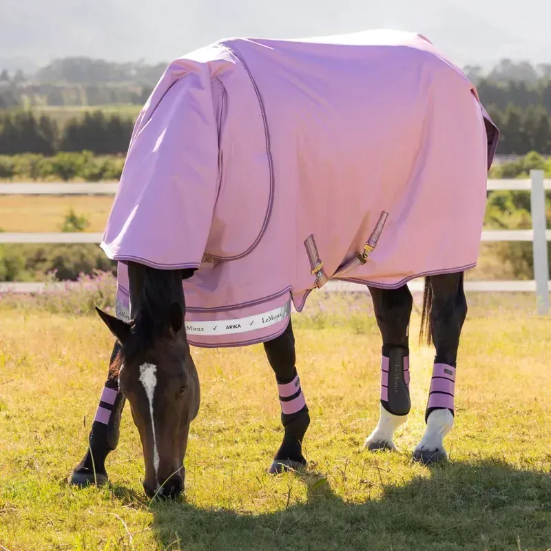 LeMieux Arika Ripstop 600D 0g Detachable Neck Turnout Blanket-Fondant-3