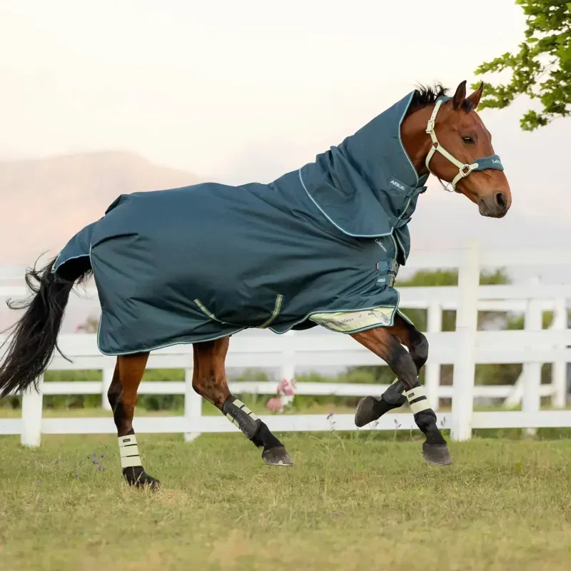 LeMieux Arika Ripstop 600D 0g Detachable Neck Turnout Sheet - Jungle-4
