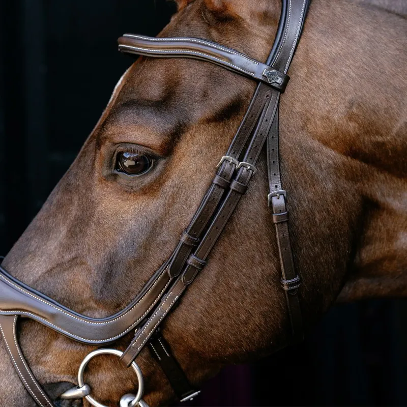 LeMieux Arika Split Noseband Bridle - Brown-3