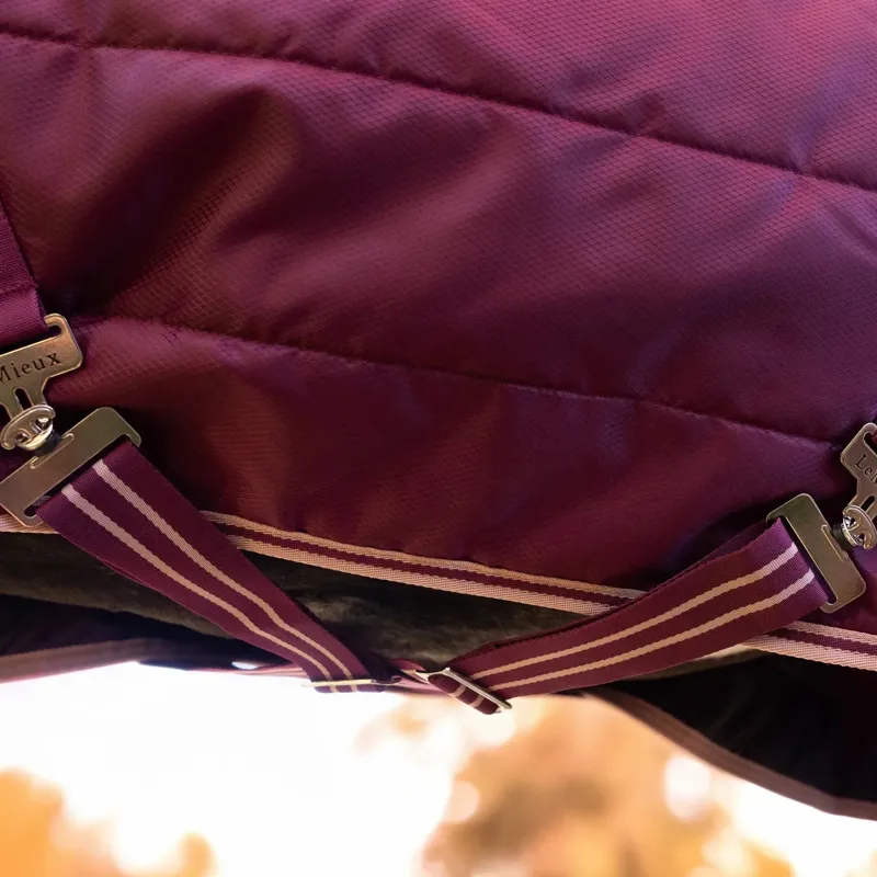 LeMieux Arika Stable-Tek 200g Detachable Neck Stable Blanket - Blackberry-6
