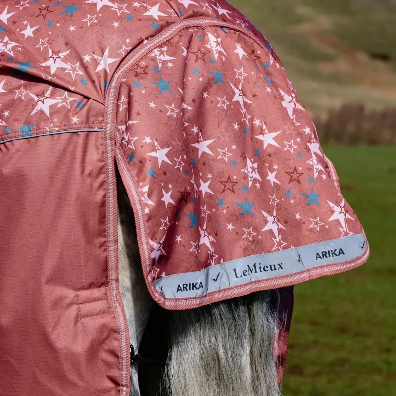LeMieux Arika Star Detachable Neck 0g Turnout Sheet - Spiced Earth Pre-Order-9