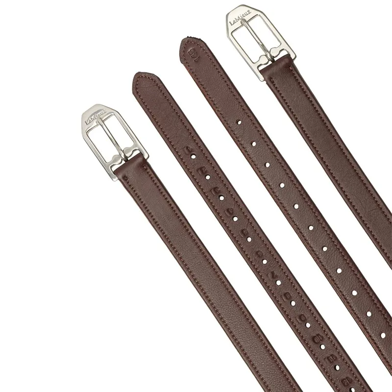 LeMieux Arika Stirrup Leathers - Havana-1