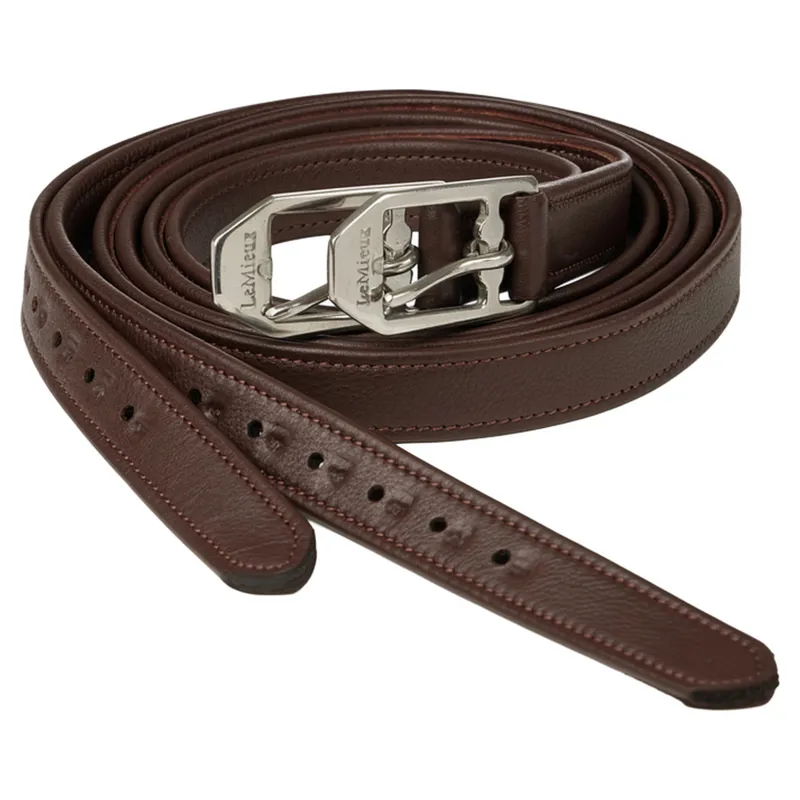LeMieux Arika Stirrup Leathers - Havana