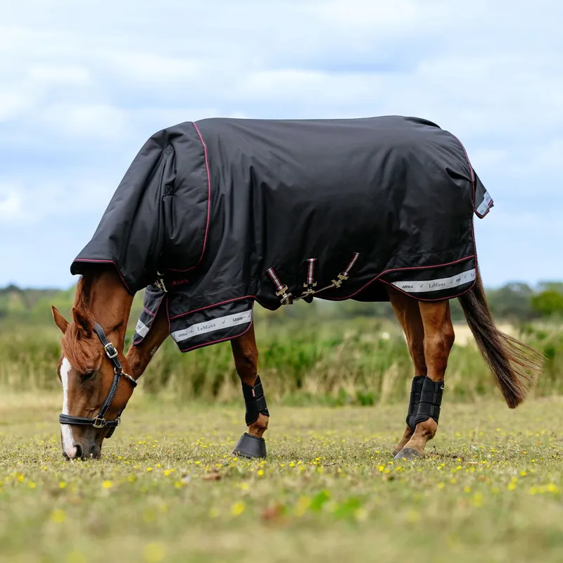 LeMieux Arika Storm-Tek Detachable Neck 100g Turnout Blanket - Black-2