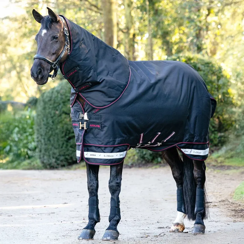 LeMieux Arika Storm-Tek Detachable Neck 100g Turnout Blanket - Black