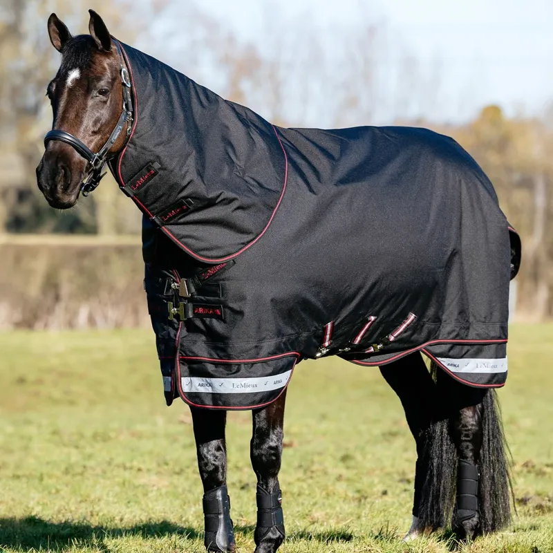 LeMieux Arika Storm-Tek Detachable Neck 50g Turnout Blanket - Black