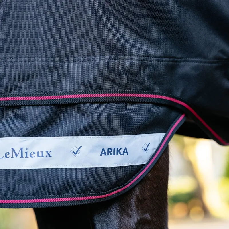 LeMieux Arika Storm-Tek Detachable Neck 50g Turnout Blanket - Black-5