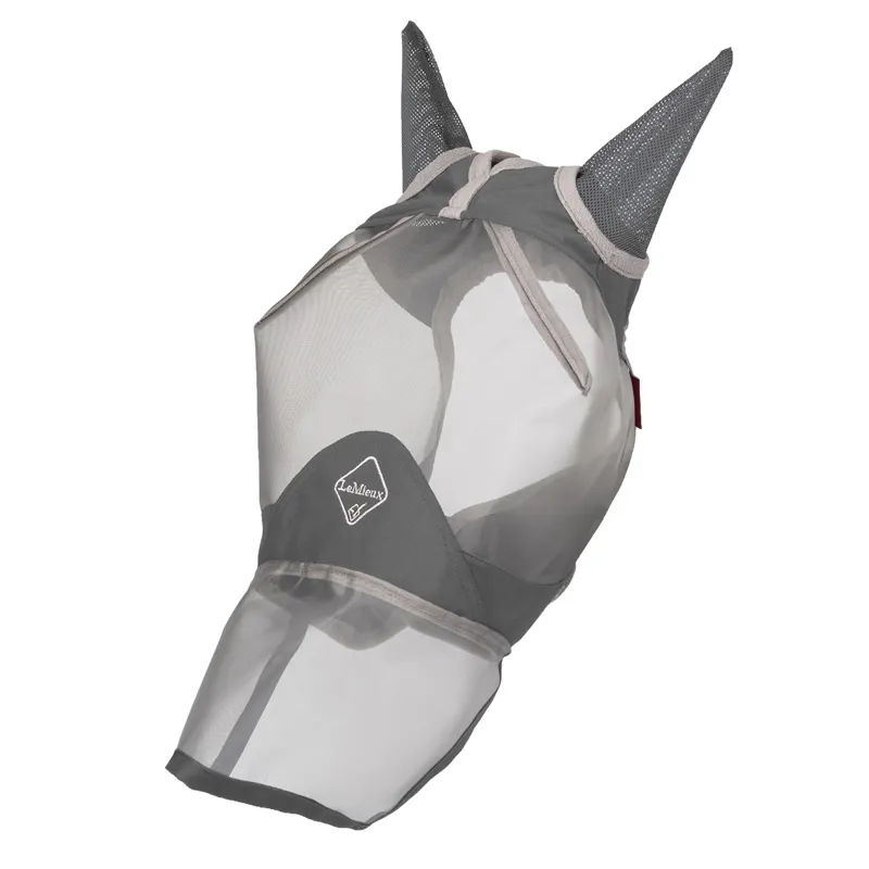 LeMieux ArmourShield Pro Ears and Nose Full Fly Mask - Gray-1