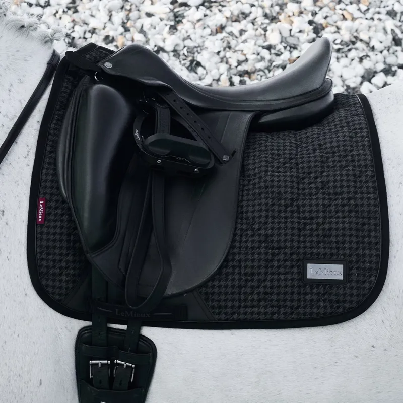 LeMieux Aspen Dressage Saddle Pad - Houndstooth-1