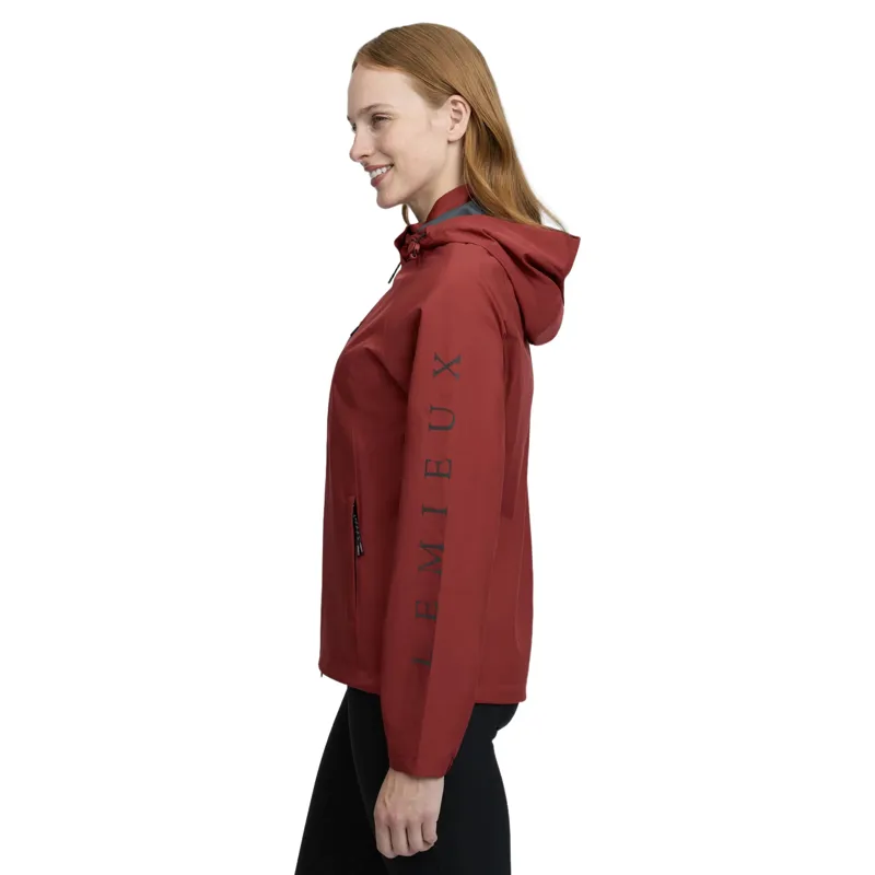 LeMieux Athena Women's Waterproof Lightweight Jacket - Russet-7
