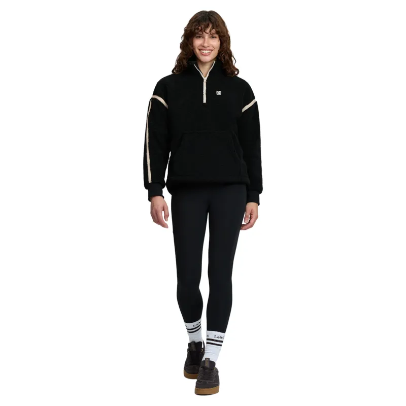 LeMieux Avery Women's 1/4 Zip Teddy Fleece - Black Pre-Order-5