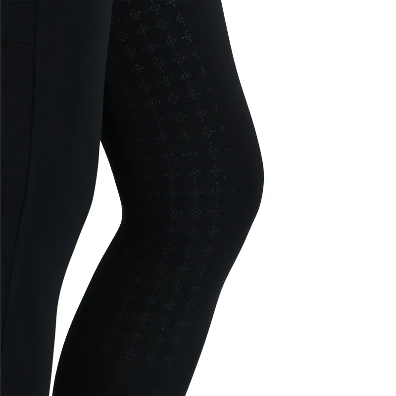 LeMieux Becca Knee Patch Womens Breeches - Black-7