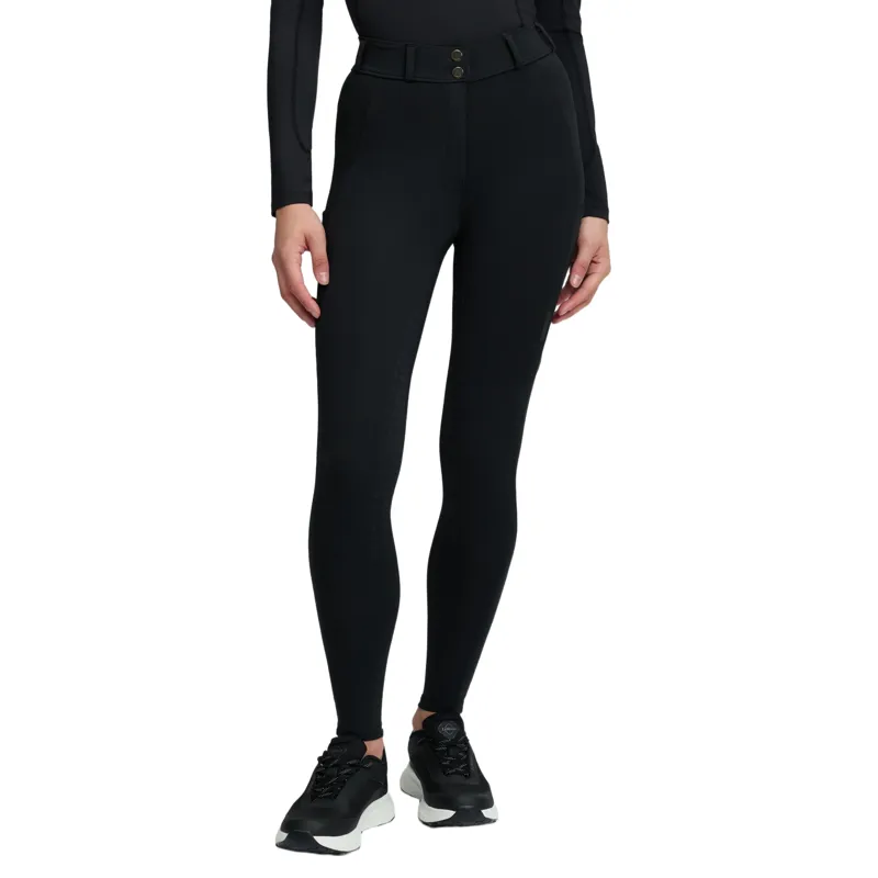 LeMieux Becca Knee Patch Womens Breeches - Black